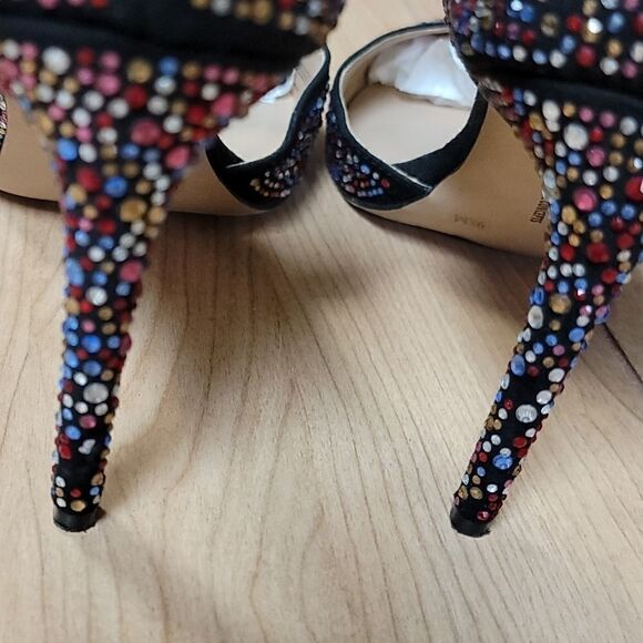INC INTERNATIONAL CONCEPTS KENJAY D'ORSAY BLACK SEQUINED PUMPS, SIZE 9.5 - Picture 8 of 12
